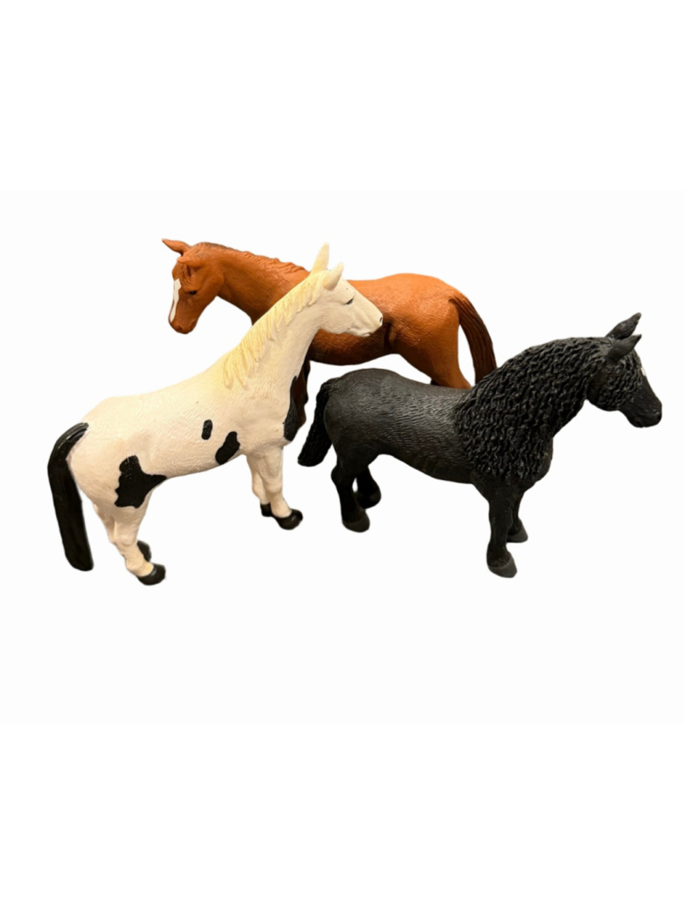 Vintage Terra by Battat Horse Figures Lot of 3 Maison Joseph Collection 90s